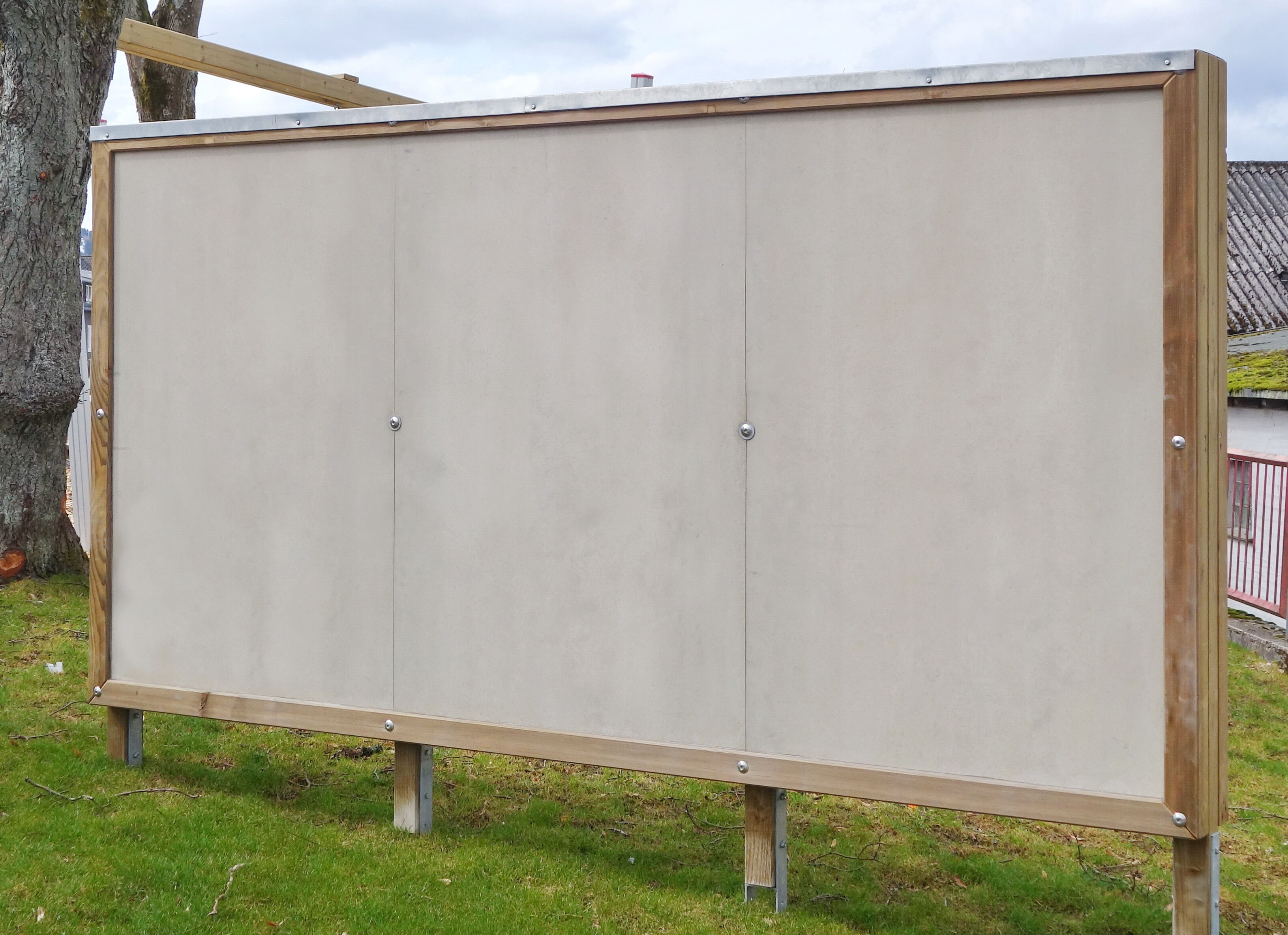 Graffitiwand einseitig freistehend