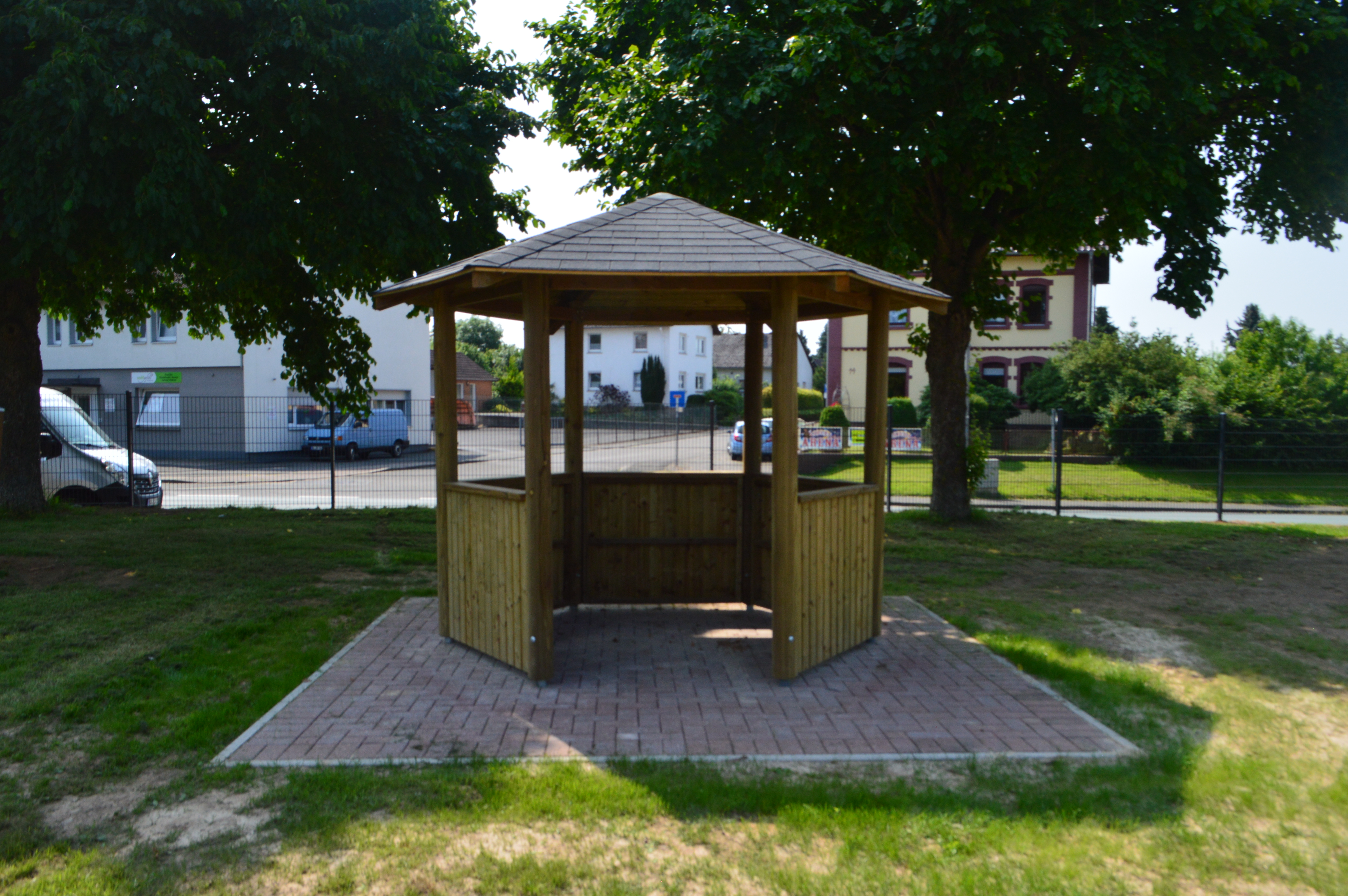 Sechsecklaube ohne Bank und Tisch