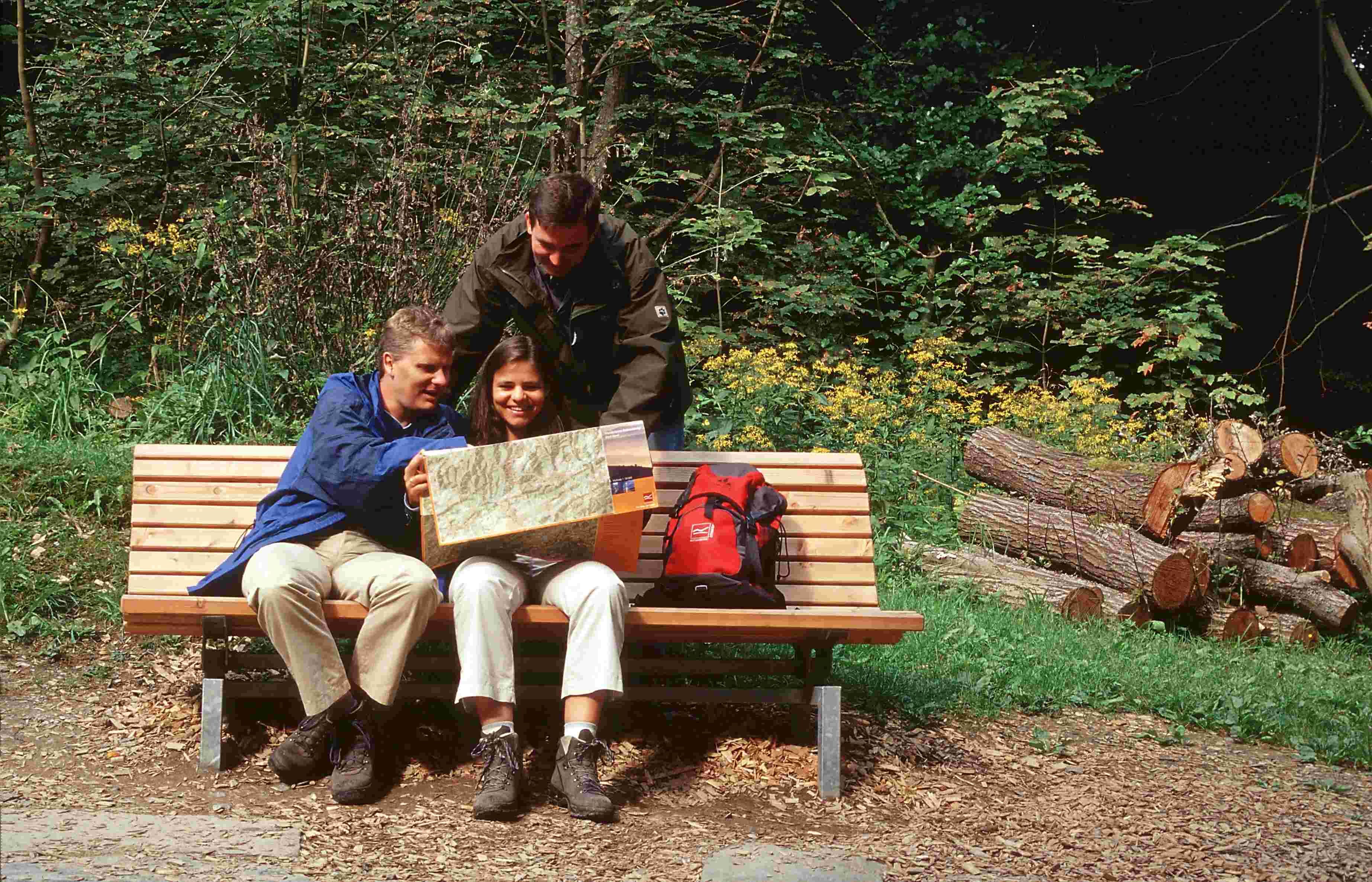 Waldbank Original Rothaarsteig Waldmöbel