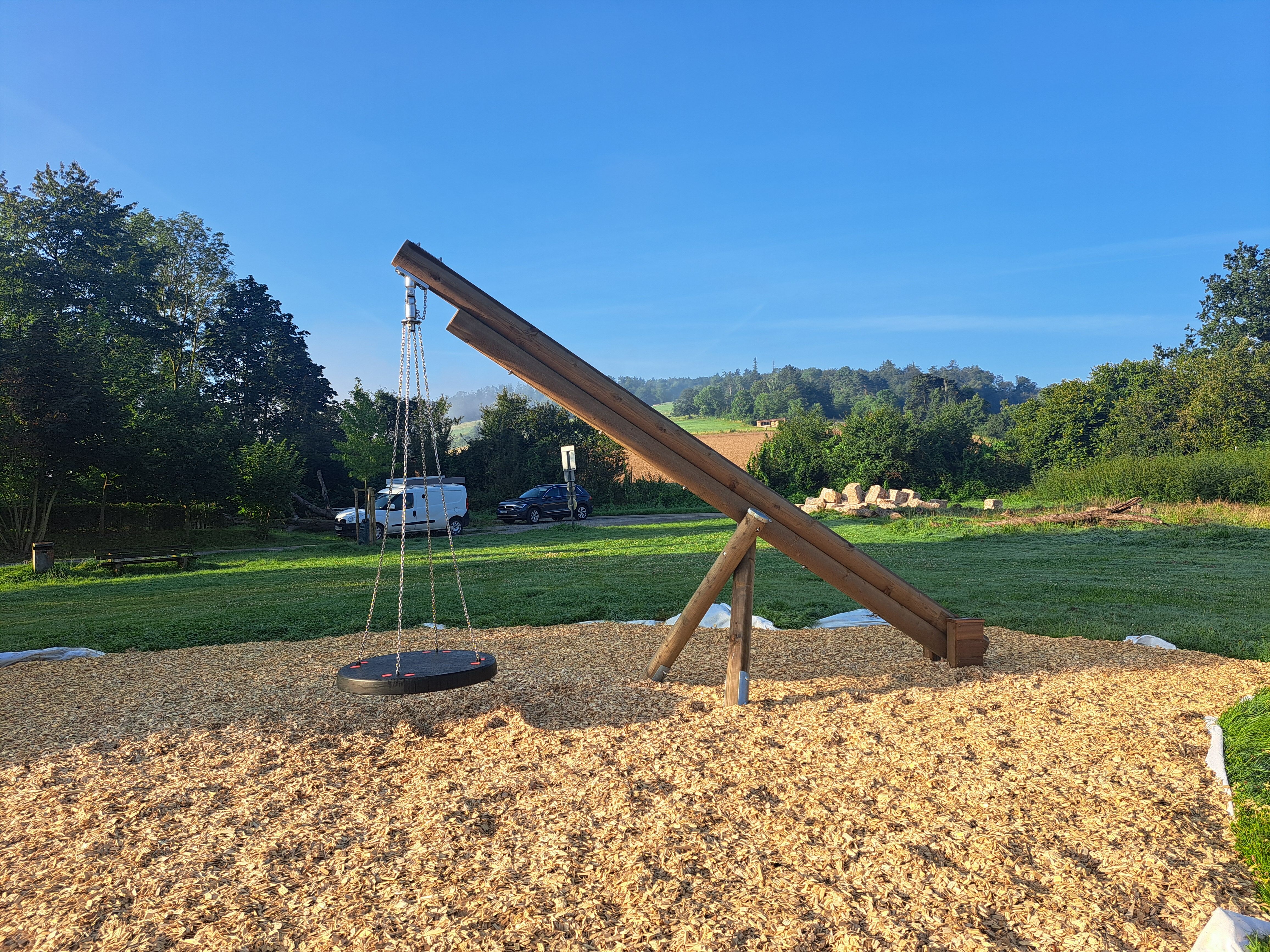 Balkenschaukel ohne Schaukel