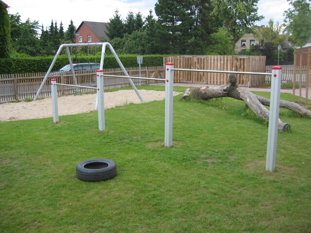 Reckstangen 3-fach mit Alupfosten