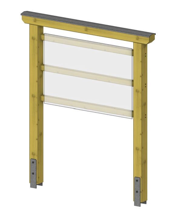 Wandertafel unbehandelt Infotafelträger 9x9