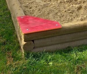 Sitzecke für Sandeinfassung aus HDPE 12 mm