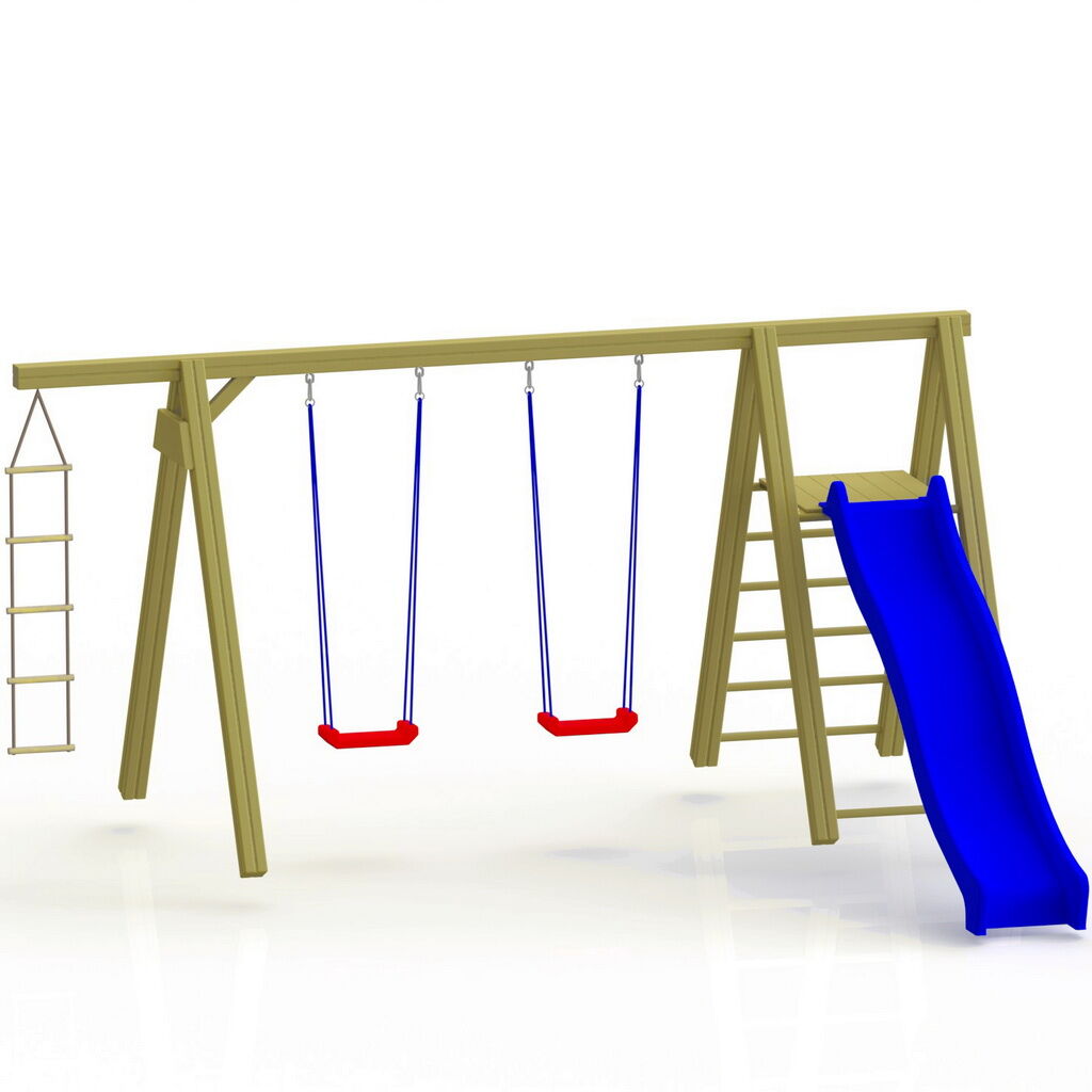 Schaukel mit Kletterbock