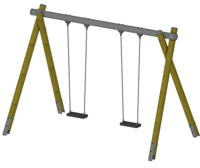 Großer Schaukelbock ohne Schaukelsitze