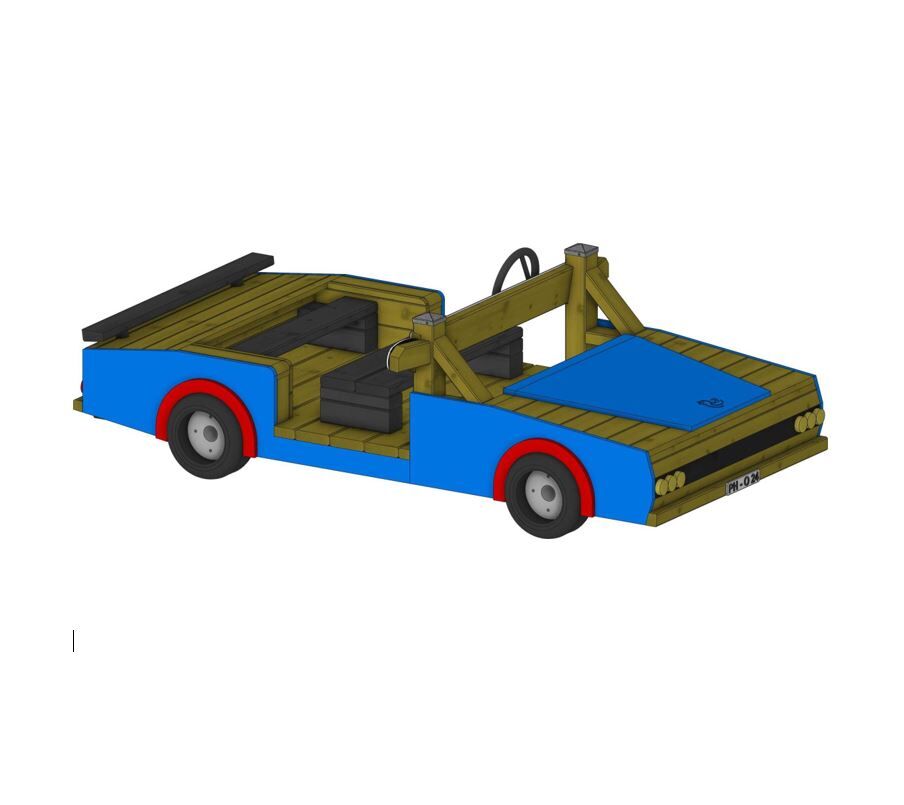 Auto mit HPL Verkleidung