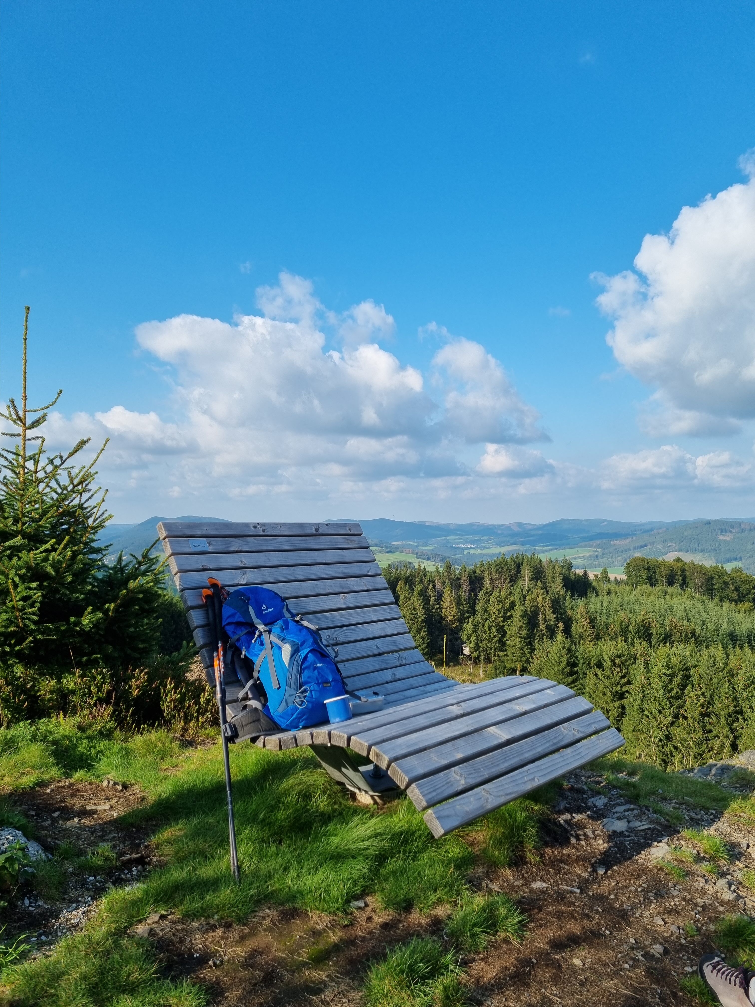 Waldsofa dreh- u. schwingbar Original Rothaarsteig Waldmöbel