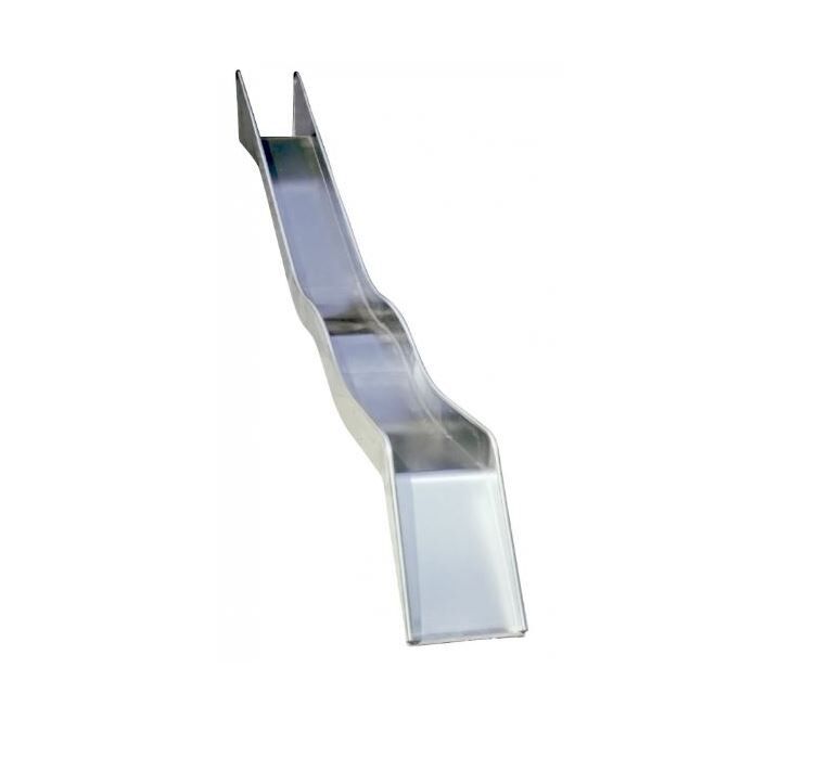 Edelstahlwellenrutsche 50 cm breit