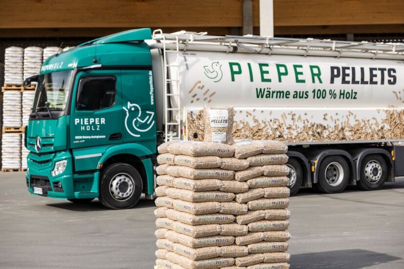 Lieferung mit eigener Pieper Holz Logistik