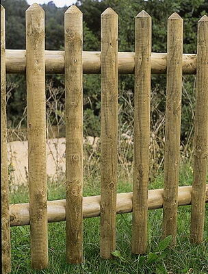 Zaunlatten gefräst 60 NADELHOLZ KDI braun