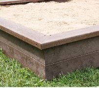 Sitzbohle für Sandeinfassung Recyclingkunststoff