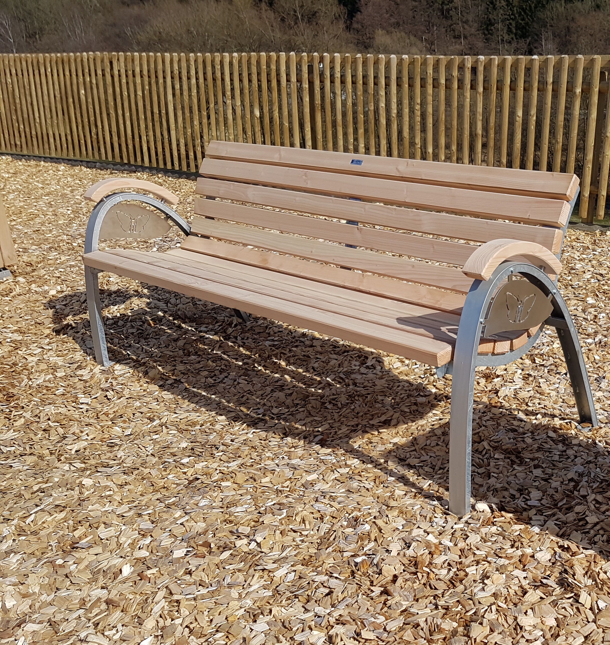 Bank Pieper Flow Douglasie grün