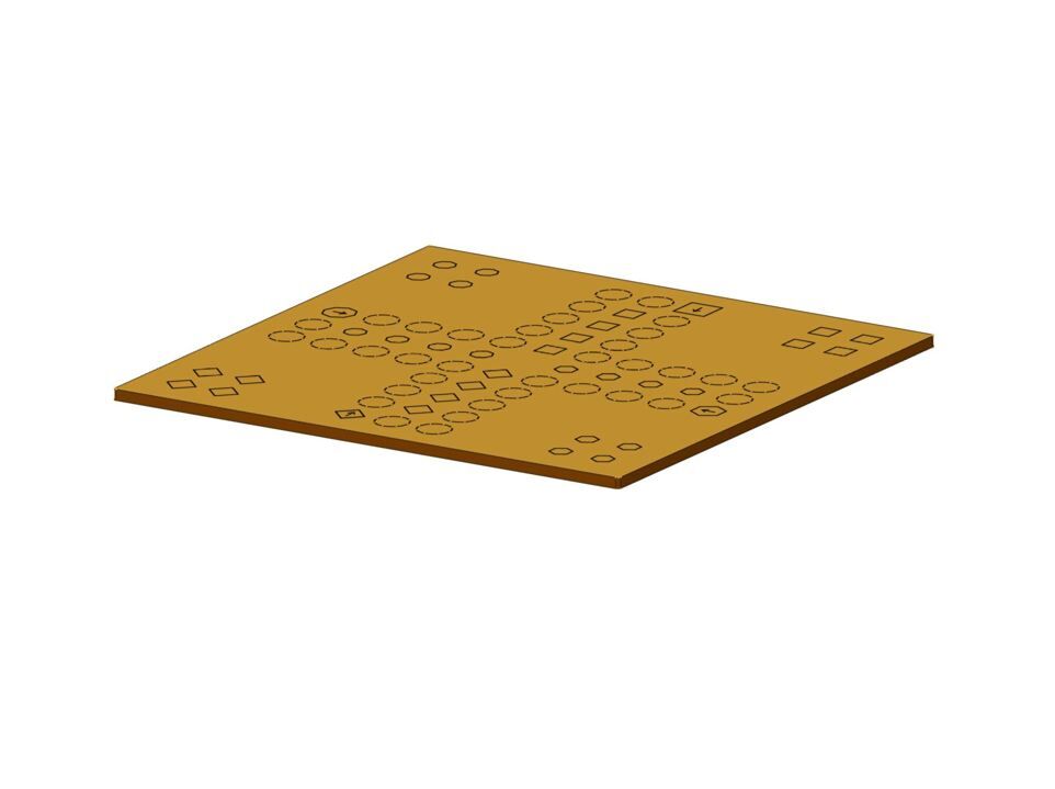 Spielfeld "Mensch ärgere dich nicht" aus HPL