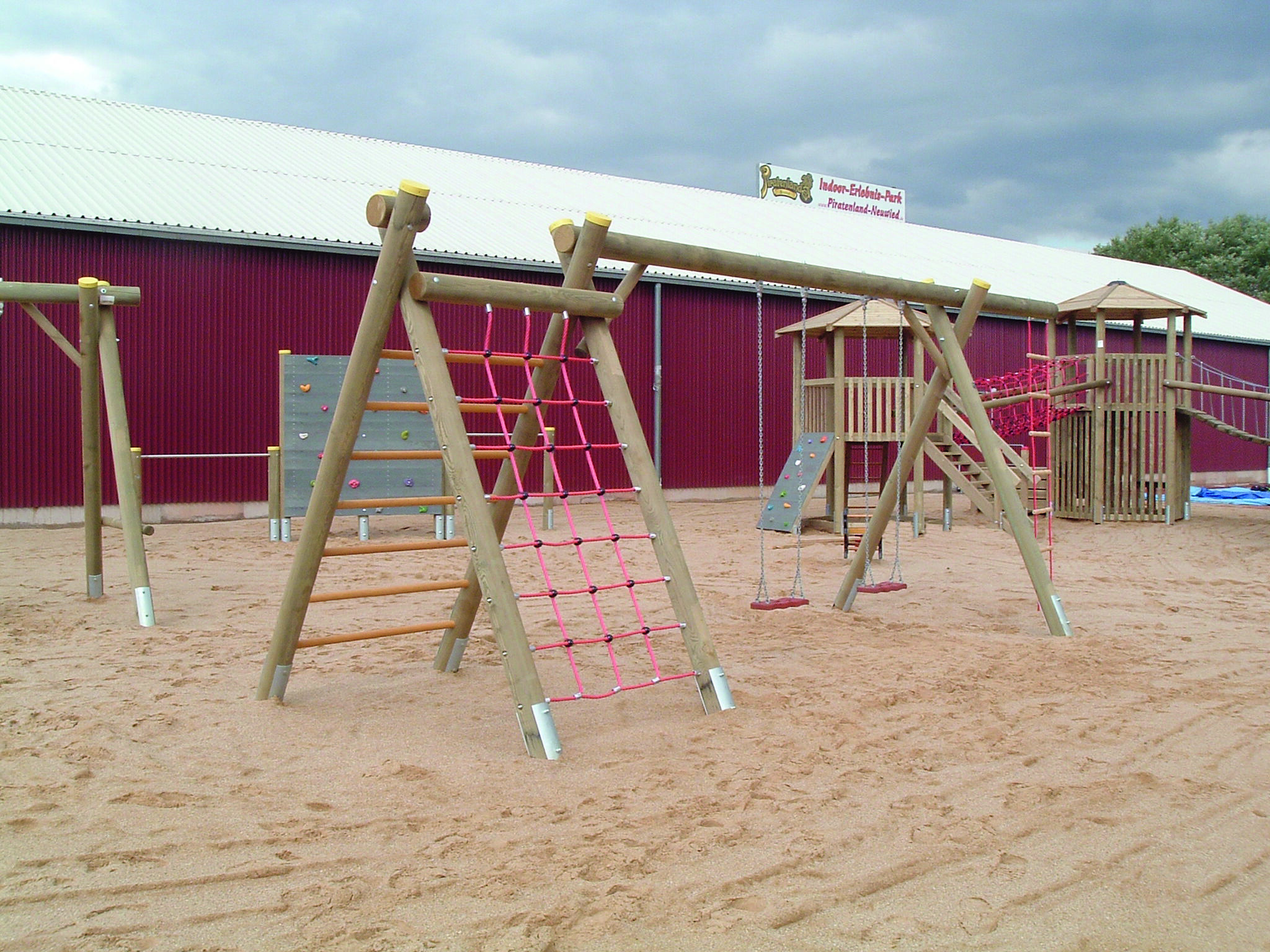 Kletterschaukelbock zweisitzig, ohne Schaukelsitz/Strickleiter